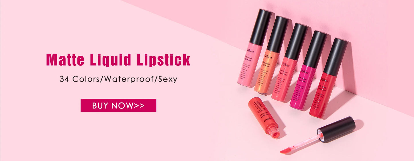 QIBEST 2pcs Lipstick + Lipliner Set