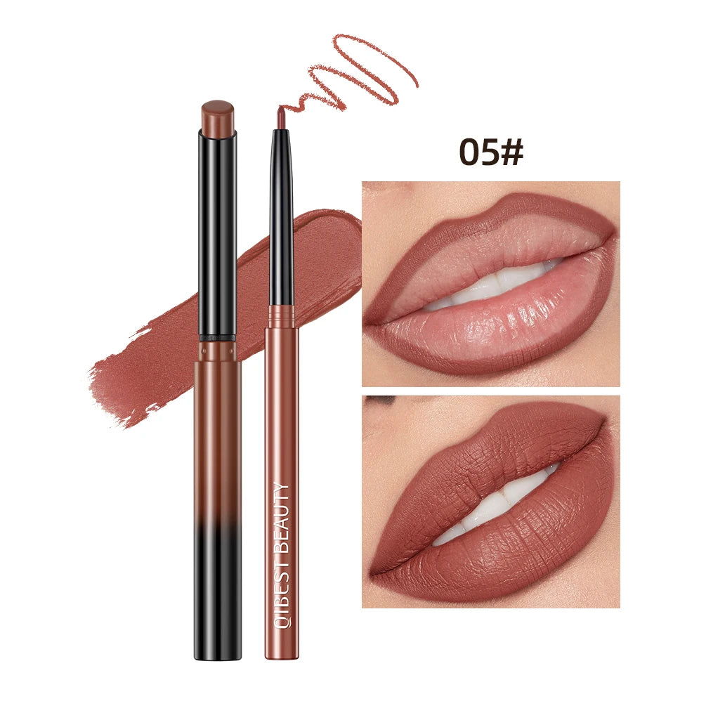 QIBEST 2pcs Lipstick + Lipliner Set
